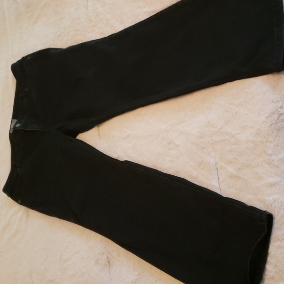 So Slimming by Chico's Black Wide Leg Jeans with sparkly pocket details - Picture 5 of 11